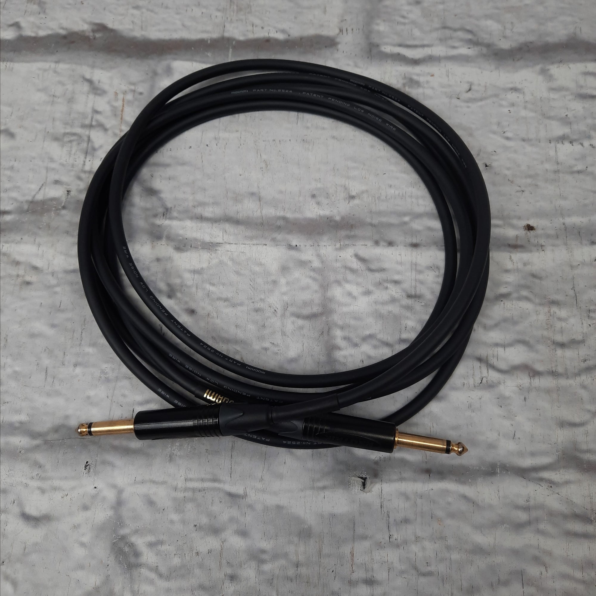 Mogami Gold Instrument Cable 1/4" TS to 1/4" TS - 10'