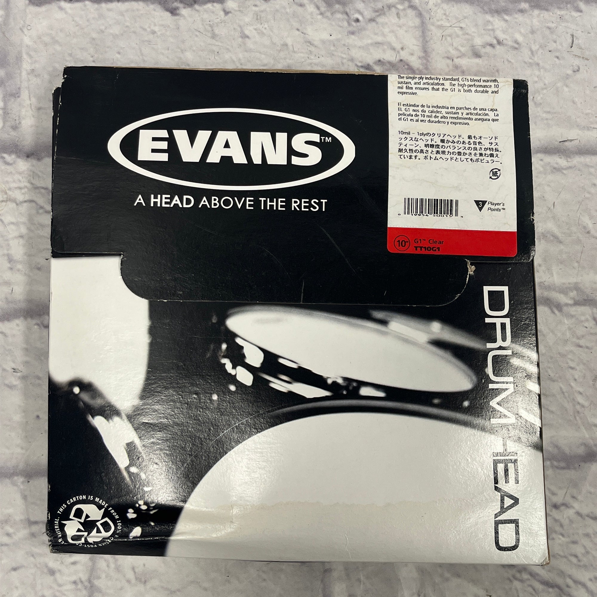 Evans G1 10" Drum Head