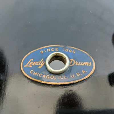 Vintage 1959 Leedy 3pc Black Drum Kit 20 13 16