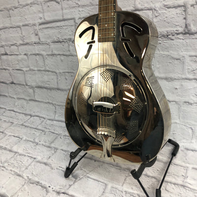 Fender FR48 Chrome Resonator Acoustic Guitar