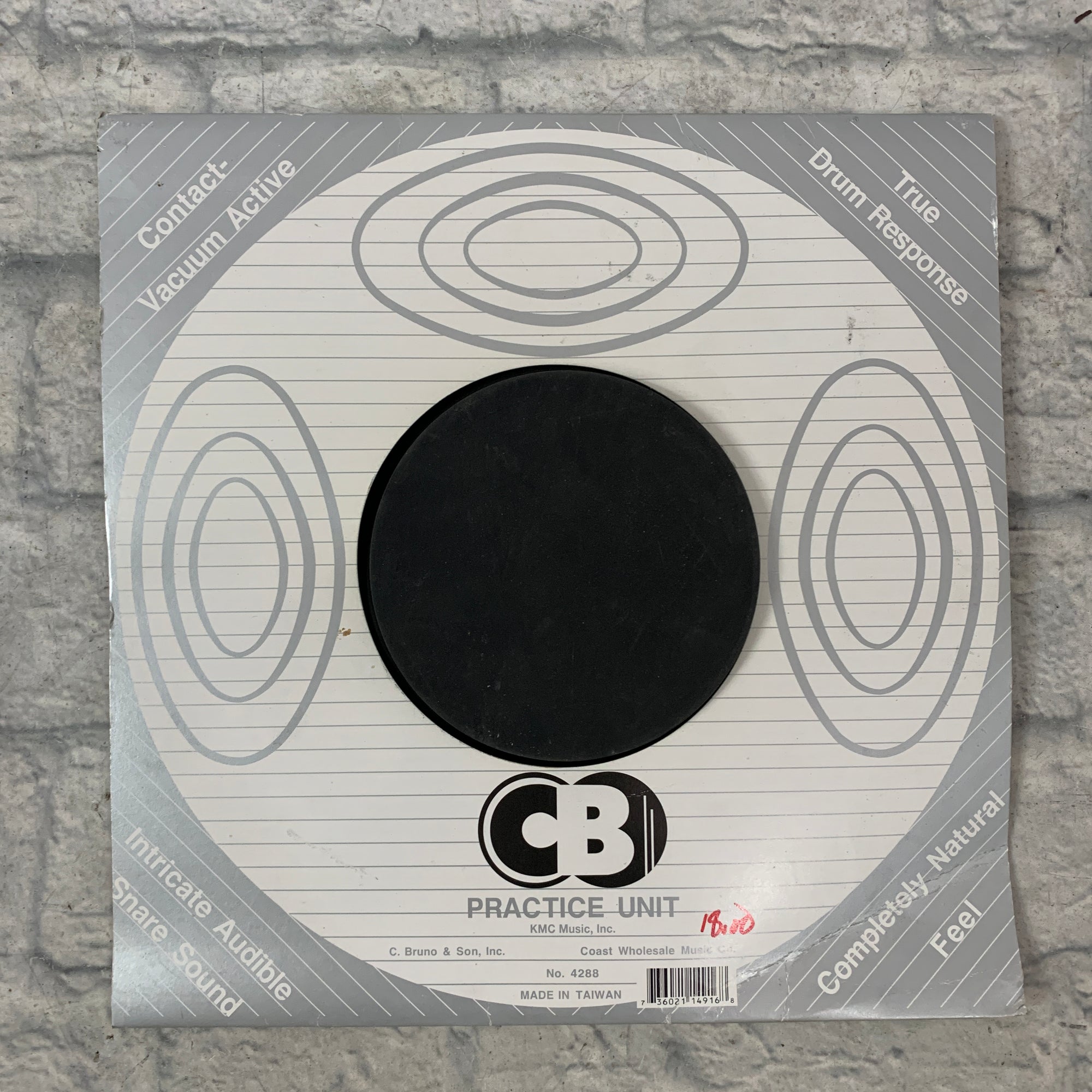 CB Percussion 700 Vacuum Practice Pad Gladstone Style - New Old Stock!