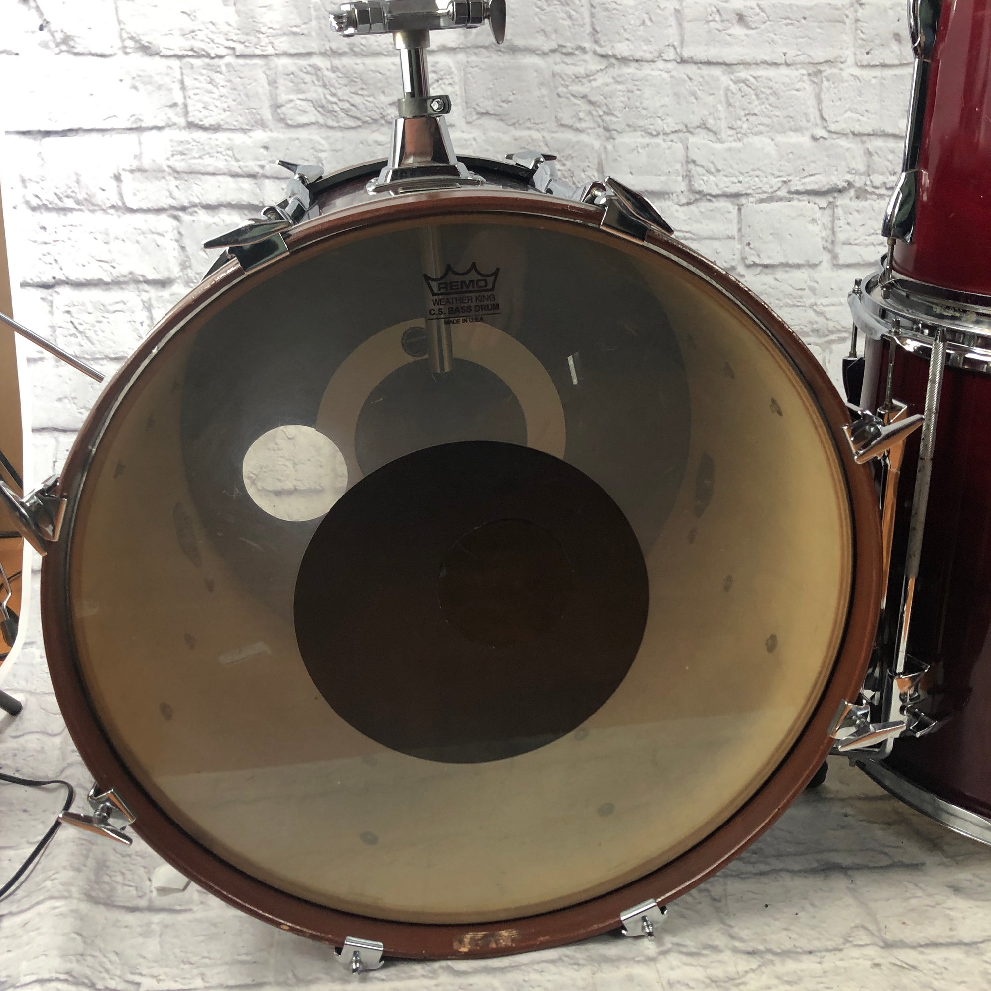 Yamaha Stage Custom  Drum Kit - Cranberry Red