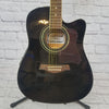 Crestwood 2017EQBBK Thinline Acoustic Electric Guitar