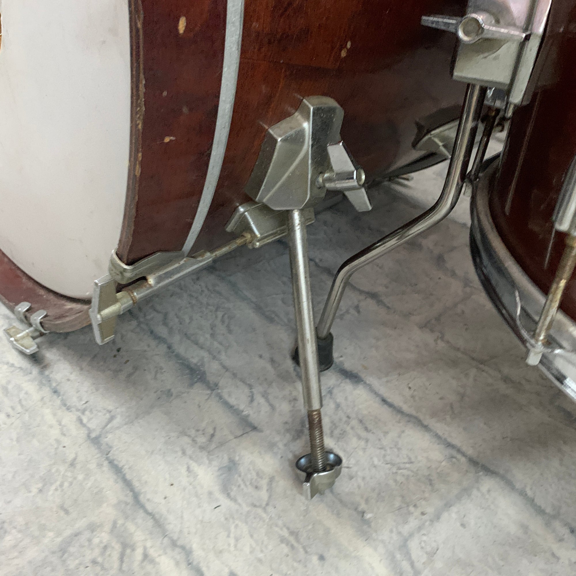 Vintage 80s Tama Superstar 4pc Mahogany Drum Kit 24 16 13 12