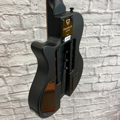 Traveler EG1 Solid Body Black Electric Guitar Travel Guitar