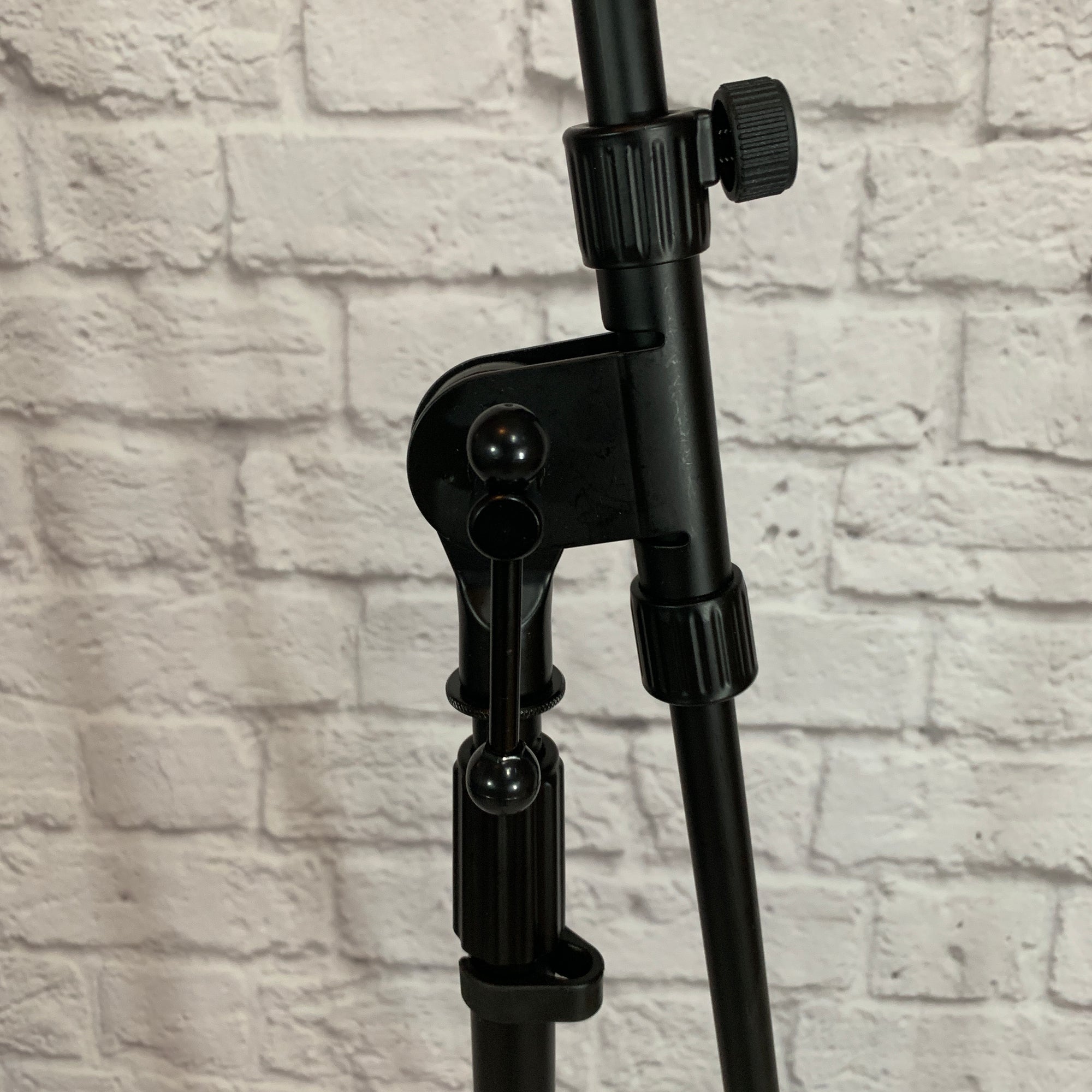 Black Tripod Microphone Boom Stand