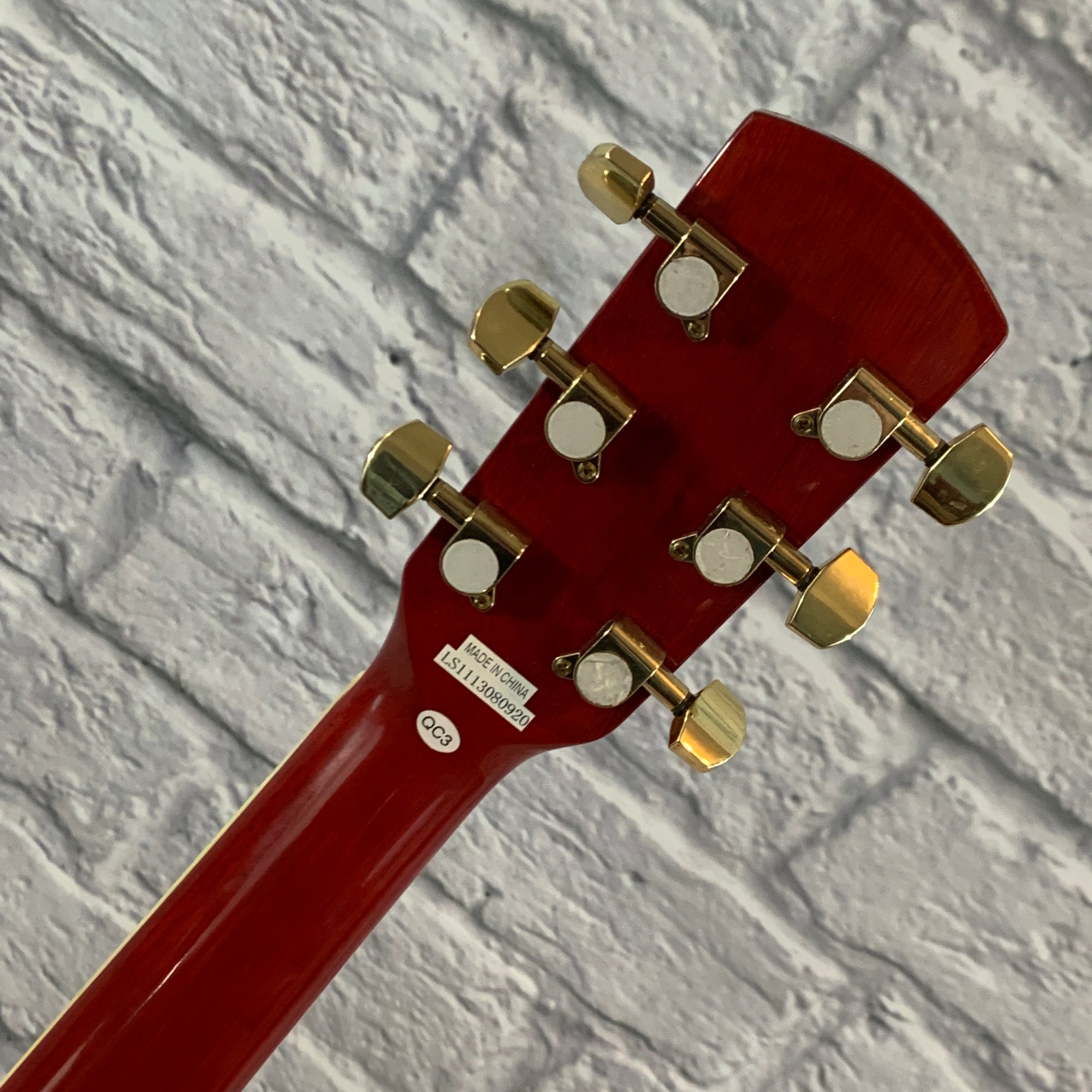 Crestwood 2017EQCS Solid Body Acoustic-Electric Guitar - Cherry Sunburst