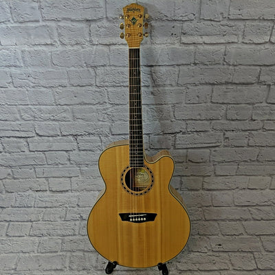 Washburn WJ40SCE Jumbo Acoustic Guitar With Hardshell Case