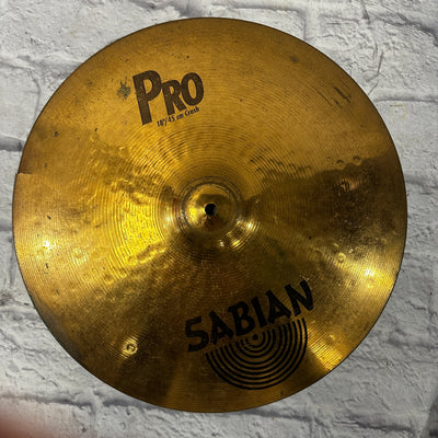 Sabian 18 Pro Crash Cymbal CRACKED
