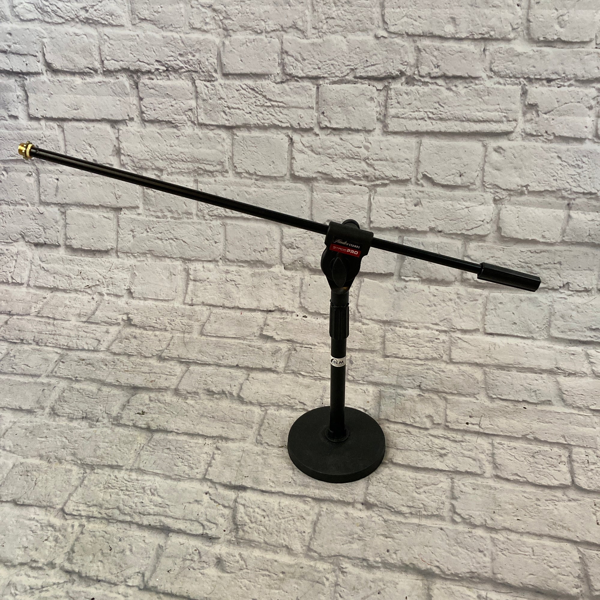 Mixed Brand Short 27" Boom Microphone Stand with Round Base