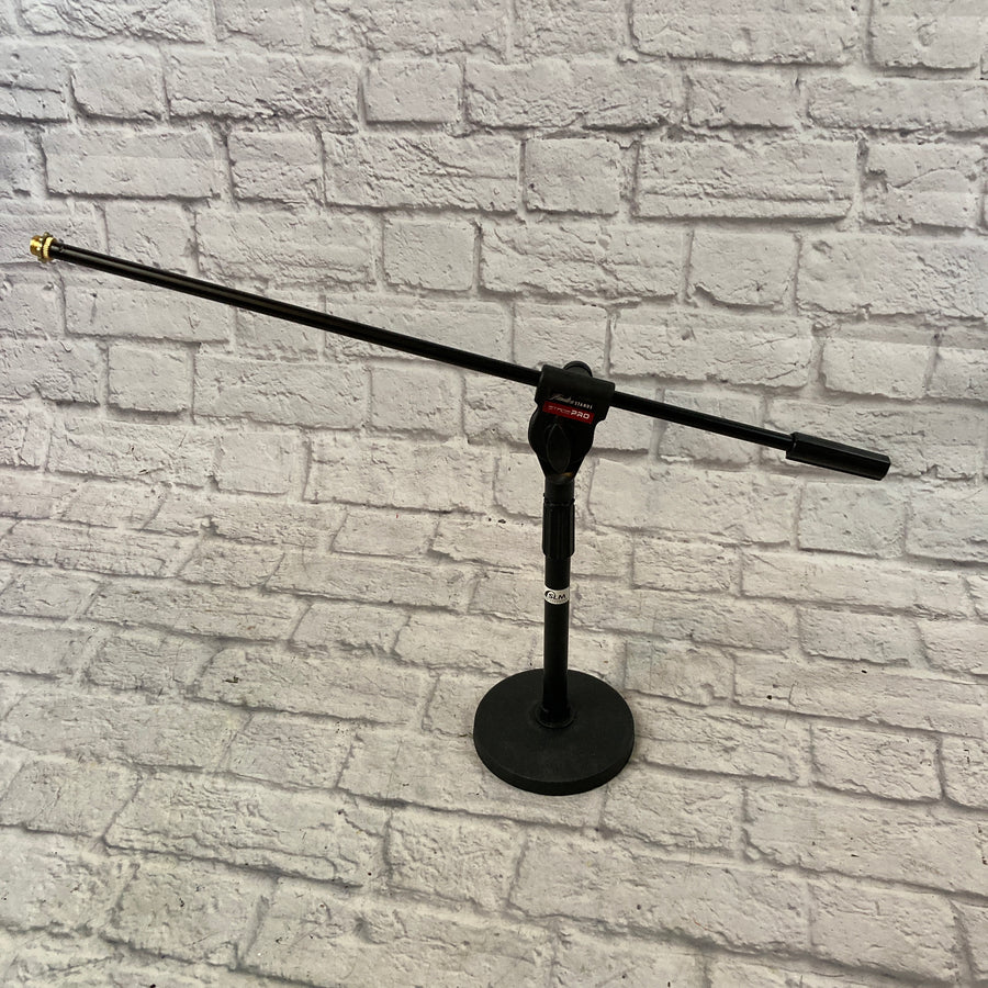 Mixed Brand Short 27" Boom Microphone Stand with Round Base