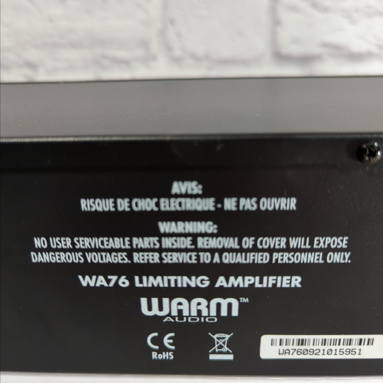 Warm Audio WA76 Discrete Limiting Amplifier