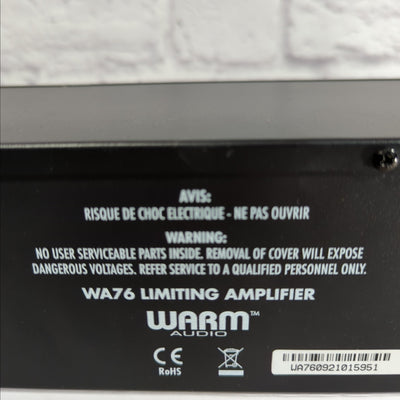 Warm Audio WA76 Discrete Limiting Amplifier
