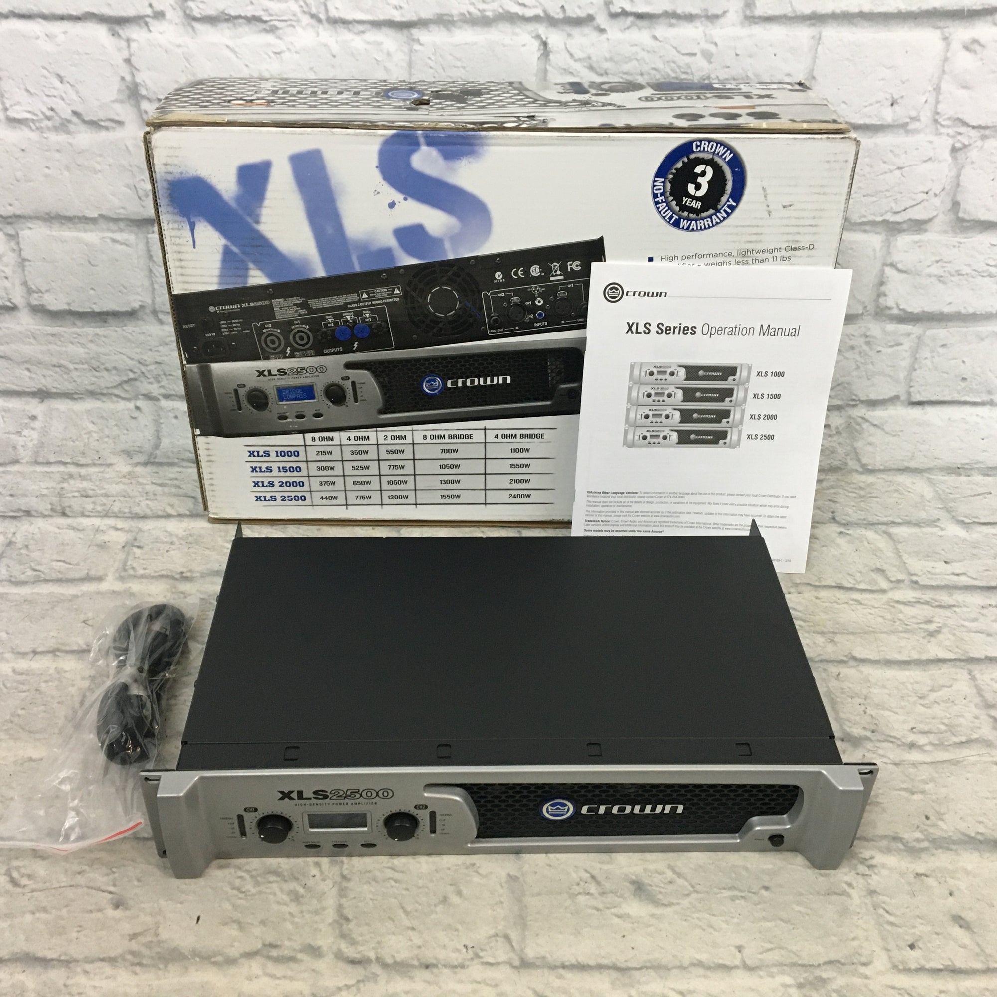 Crown XLS2500 2-Channel Power Amp