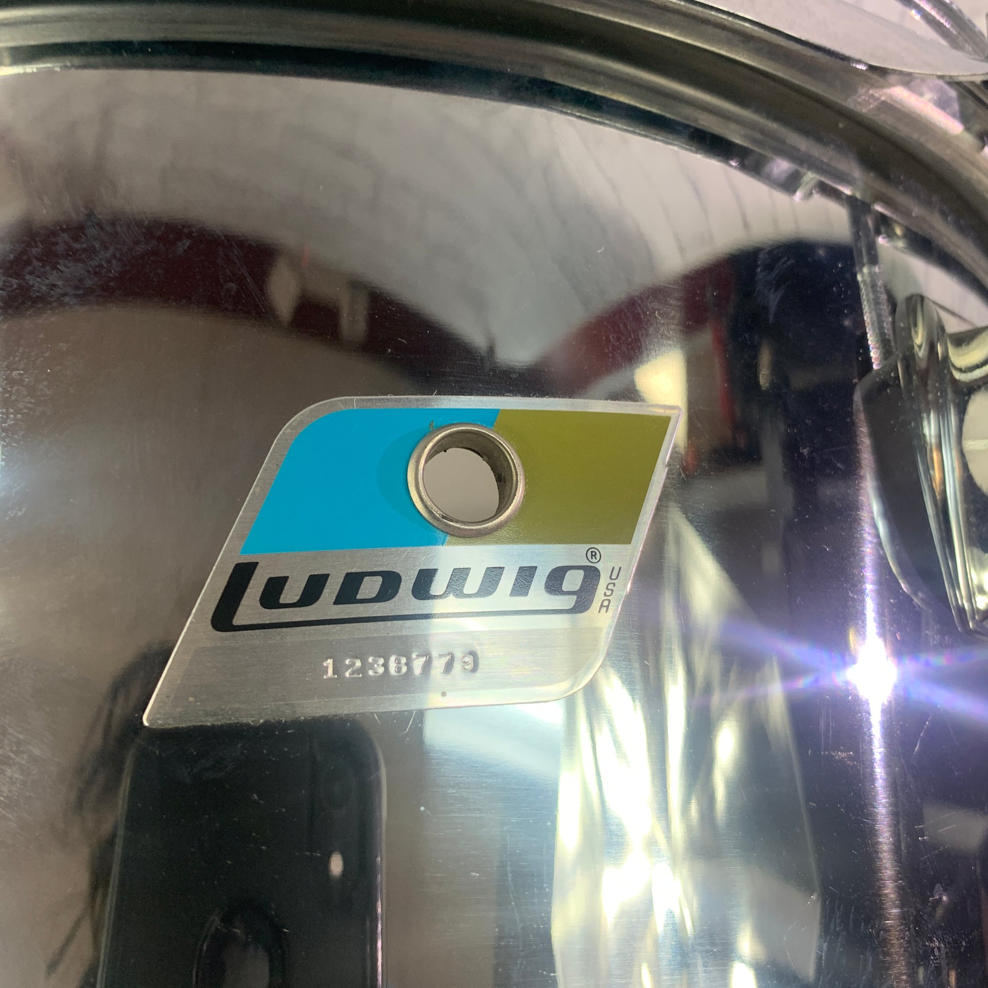 Ludwig 13 Chrome Over Vistalite Tom
