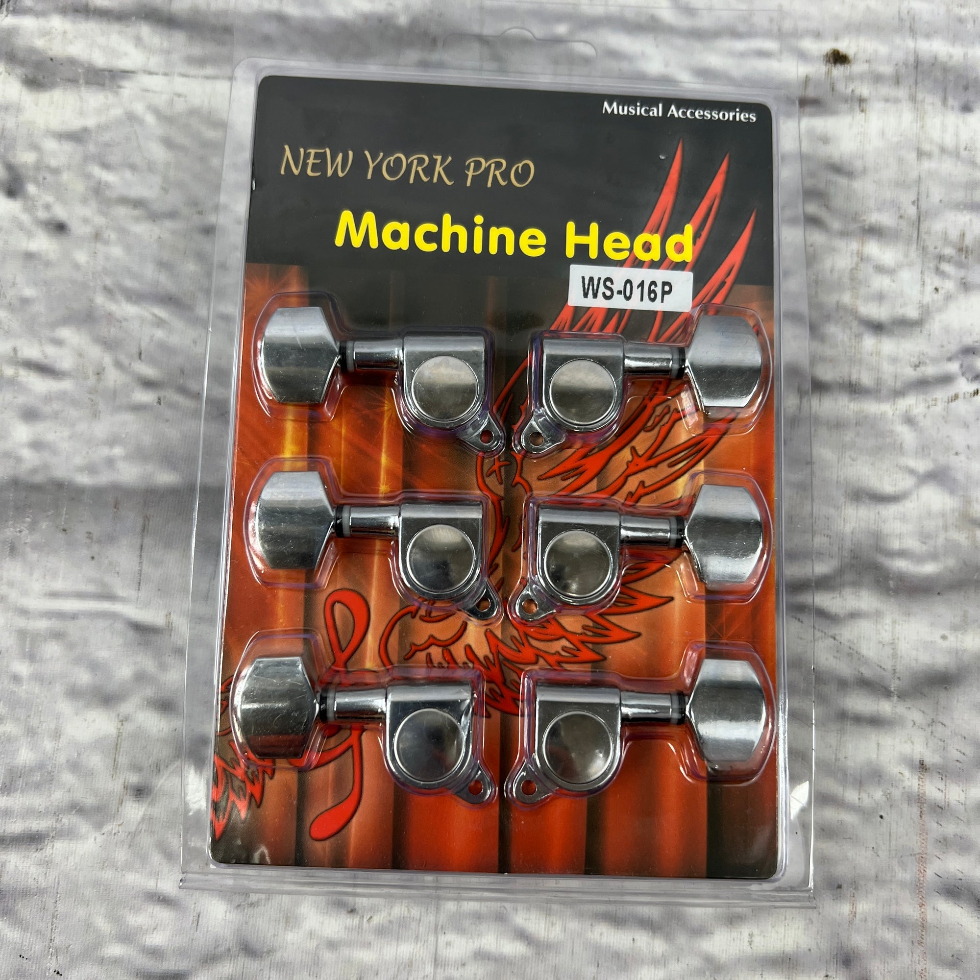 New York Pro WS-016P 3+3 Tuning Machines - Chrome