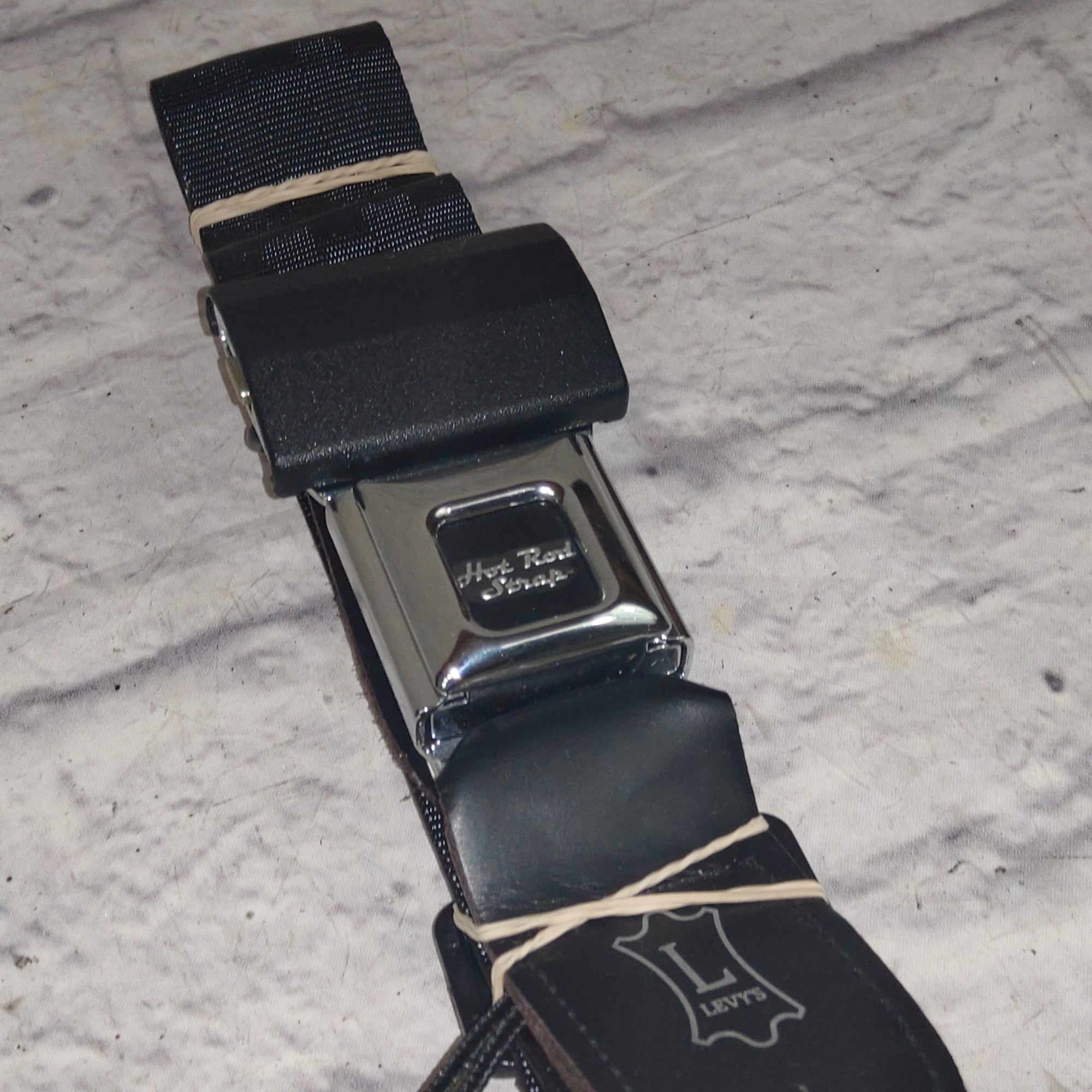Levy's M8HR 2" Polyester Hot Rod Car Seat Buckle Guitar/Bass Strap
