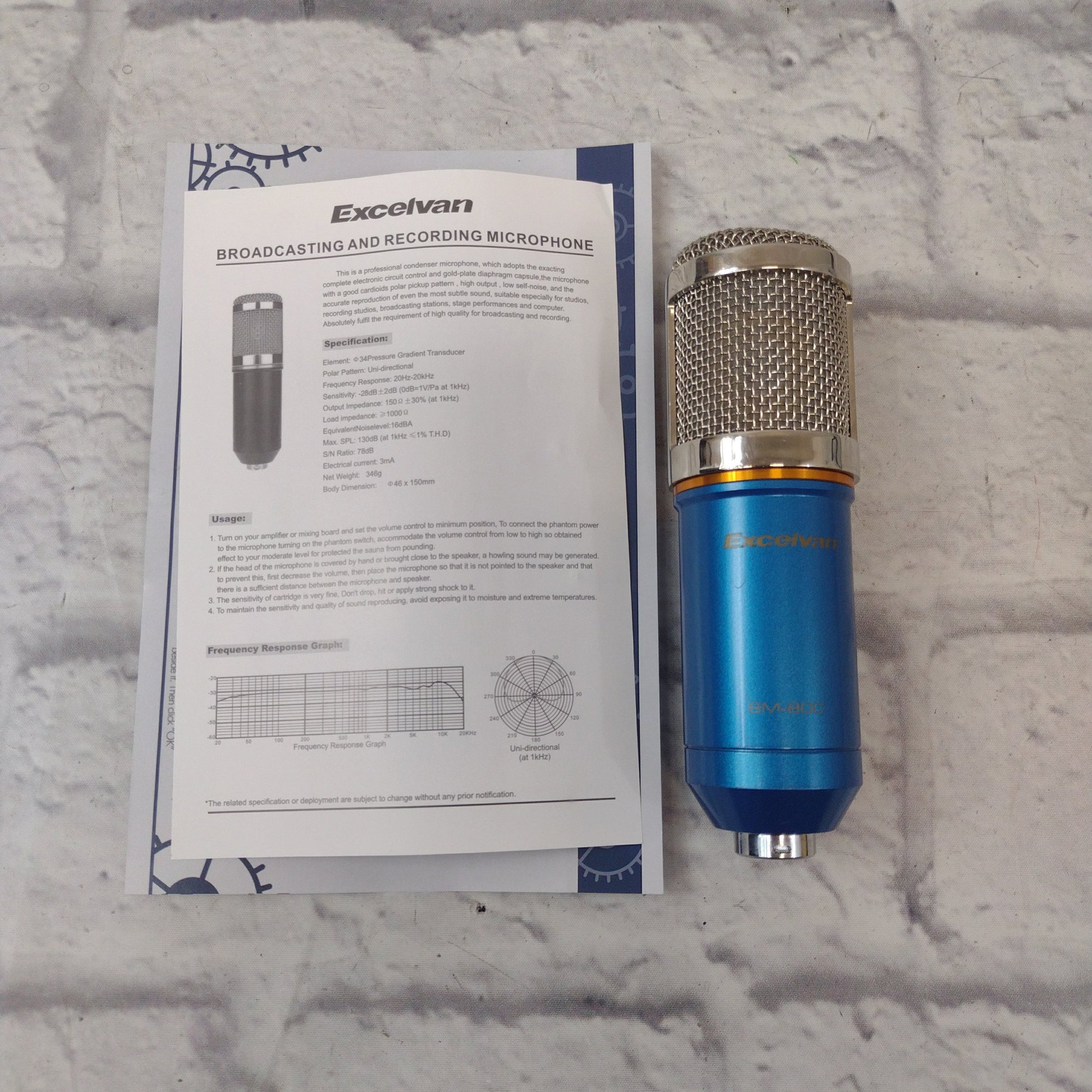 Excelvan Condenser BM-800 Microphone