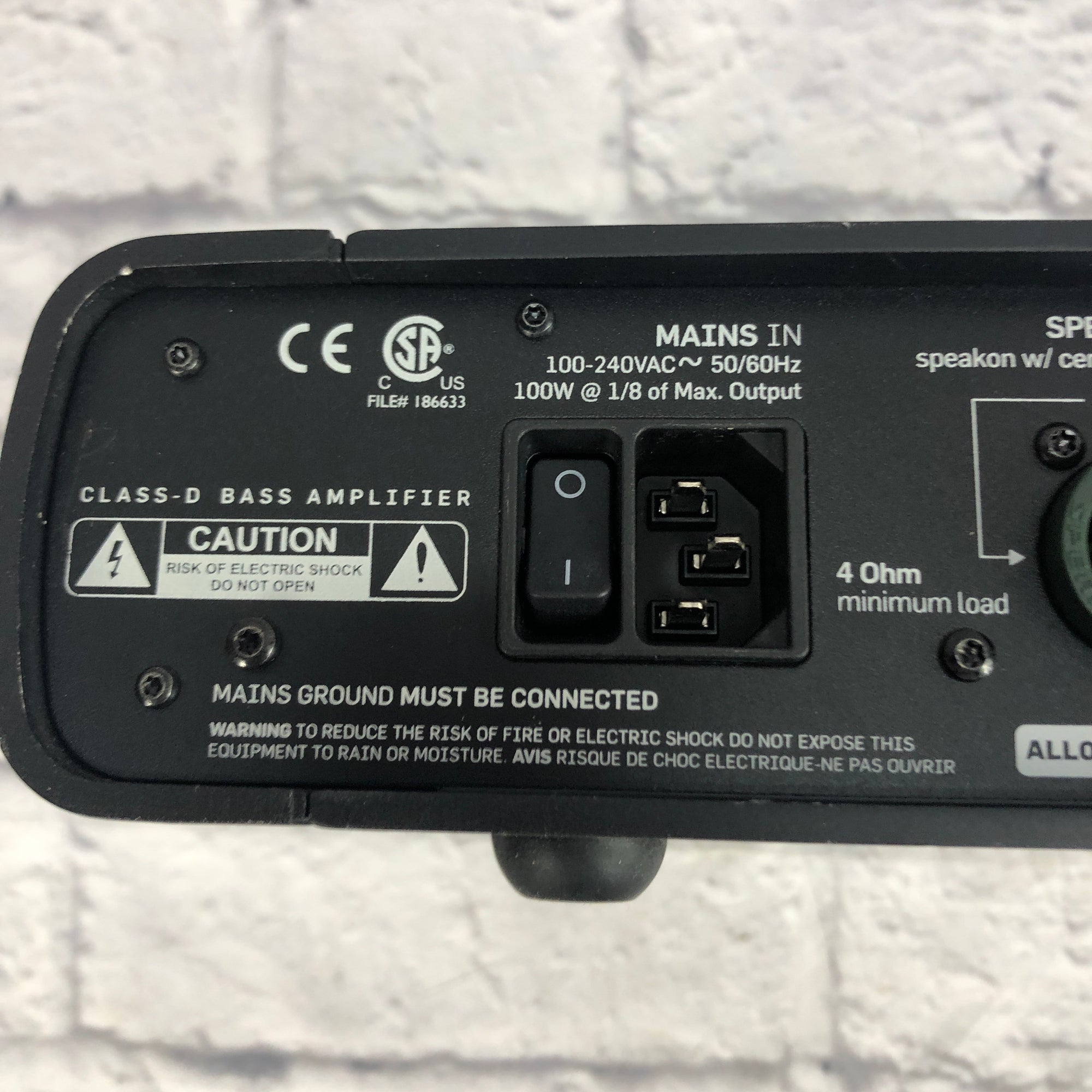 TC Electronic RH750 Bass Head