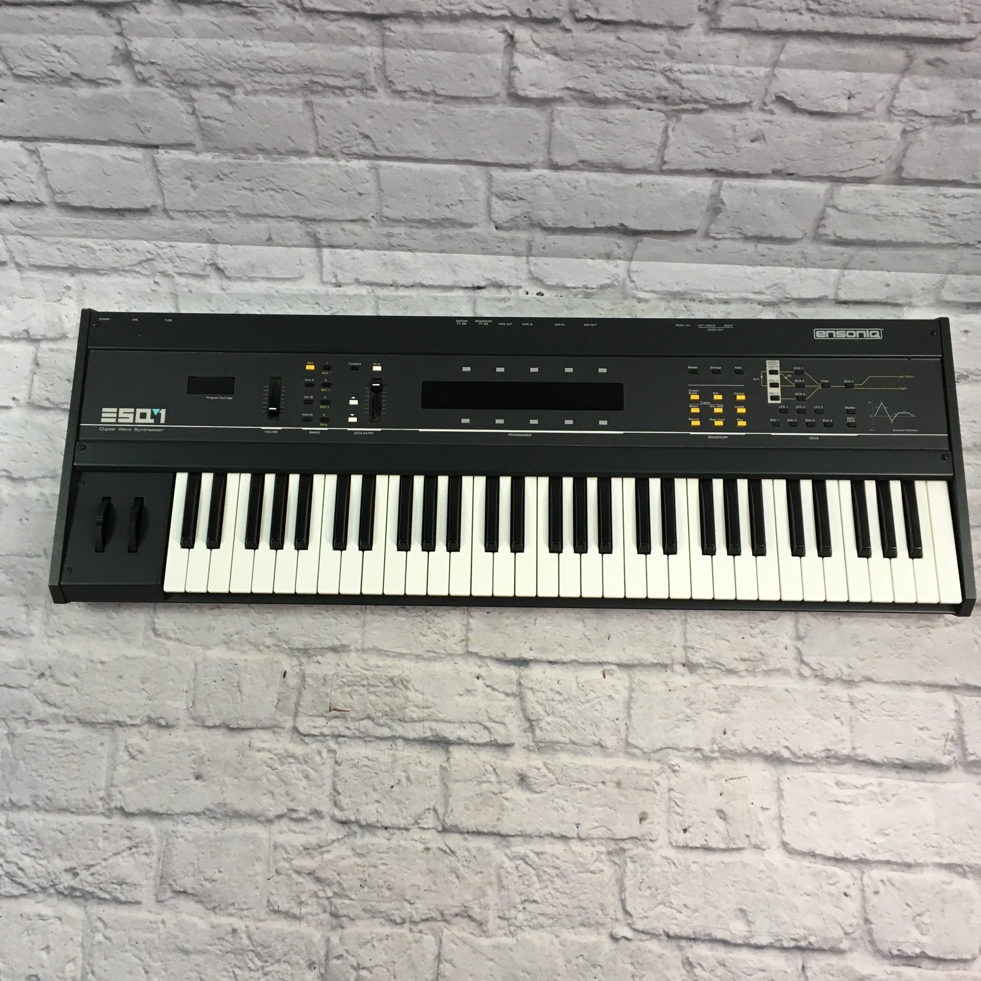 Ensoniq esq-1 Synthesizer As-Is NEEDS BATTERY REPLACED