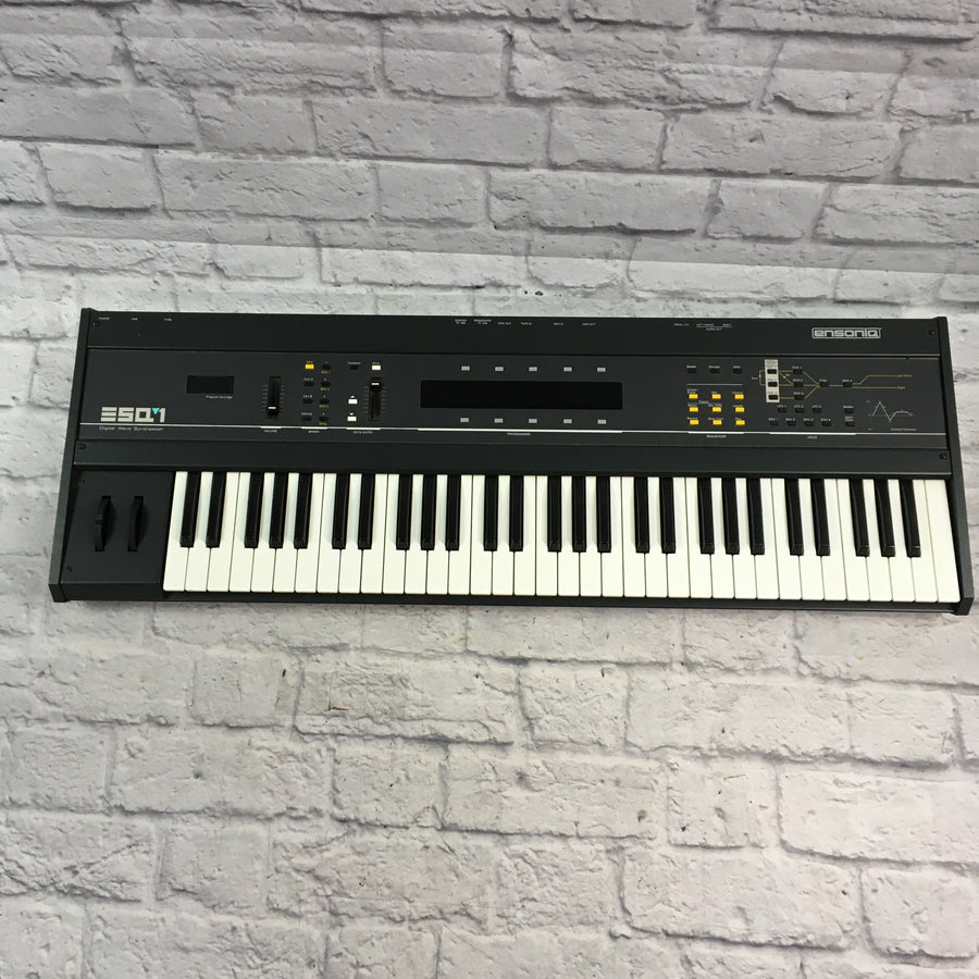 Ensoniq esq-1 Synthesizer As-Is NEEDS BATTERY REPLACED