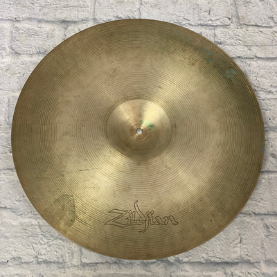 Vintage 1970s Zildjian Hollow Logo 20" Ride Cymbal