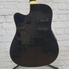 Crestwood 2017EQBBK Thinline Acoustic Electric Guitar
