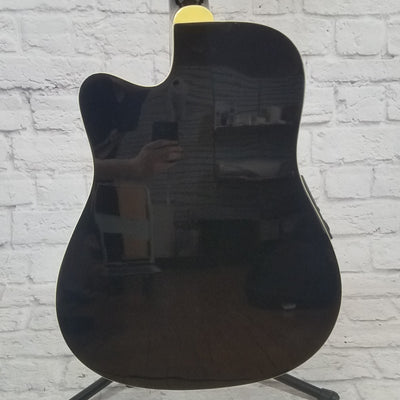 Crestwood 2017EQBBK Thinline Acoustic Electric Guitar
