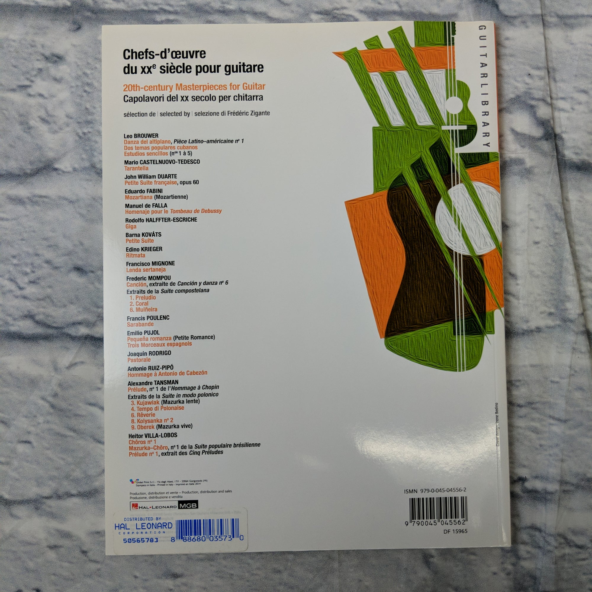 20th Century Masterpieces for Guitar [chefs-d'Oeuvre Du Xxe Seecle Pour Guitare] : Selected by Frederic Zigante (Paperback)