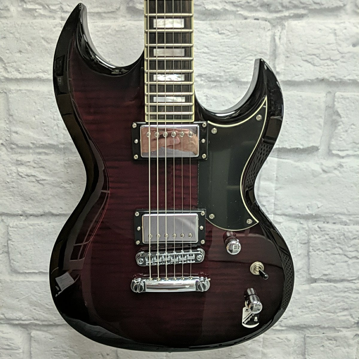 Schecter Diamond Series S-II Custom See-Thru Cherry Burst Electric Guitar