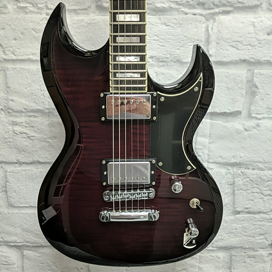 Schecter Diamond Series S-II Custom See-Thru Cherry Burst Electric Guitar