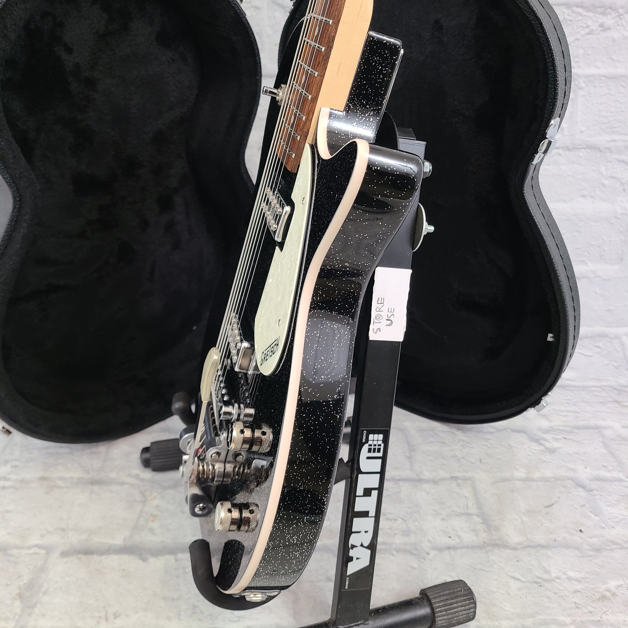 Gretsch G5260 Electromatic Baritone Electric Guitar w/ Bigsby, Hardshell Case - Black Sparkle