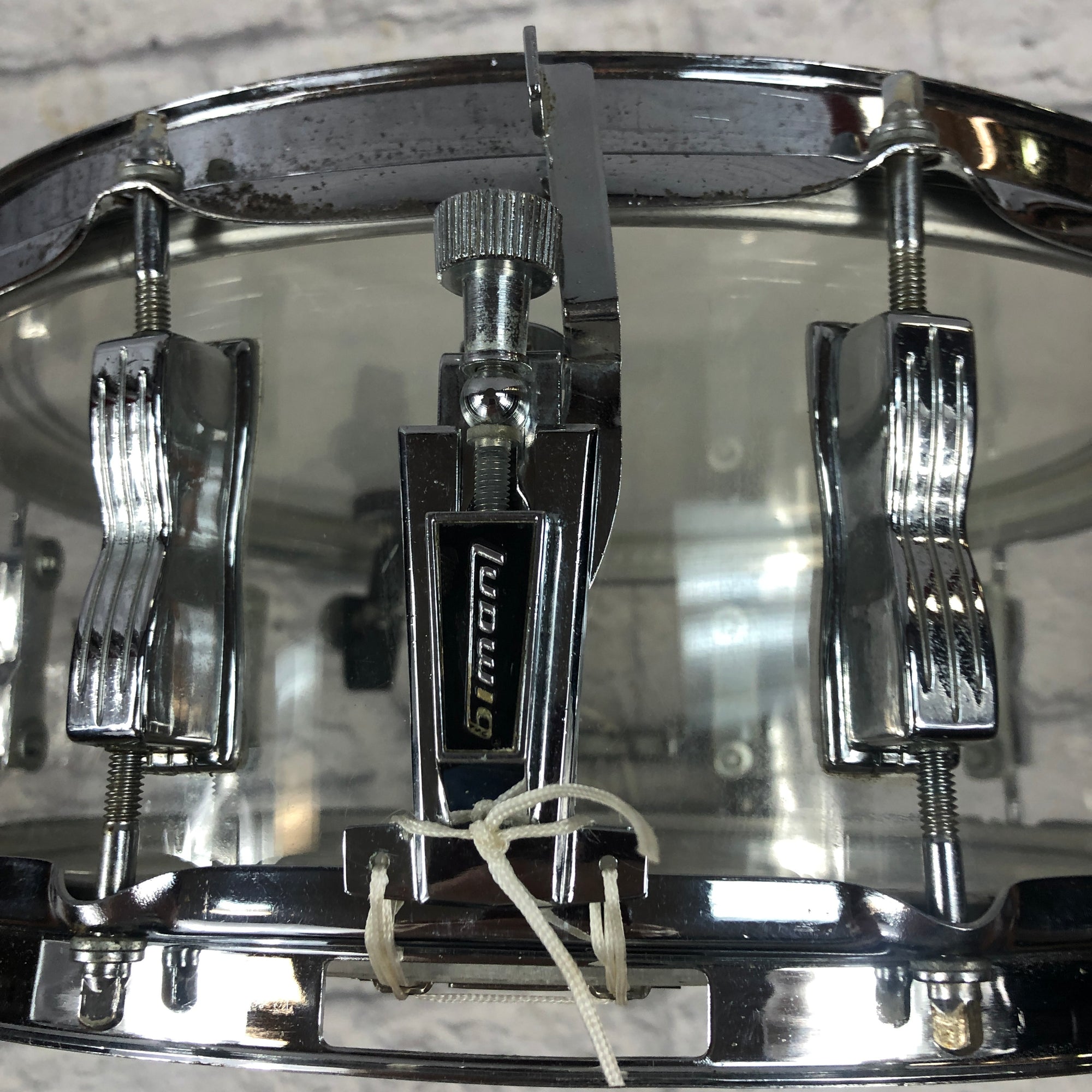 Vintage 1976 Ludwig Vistalite Clear 14 x 5 Snare Drum