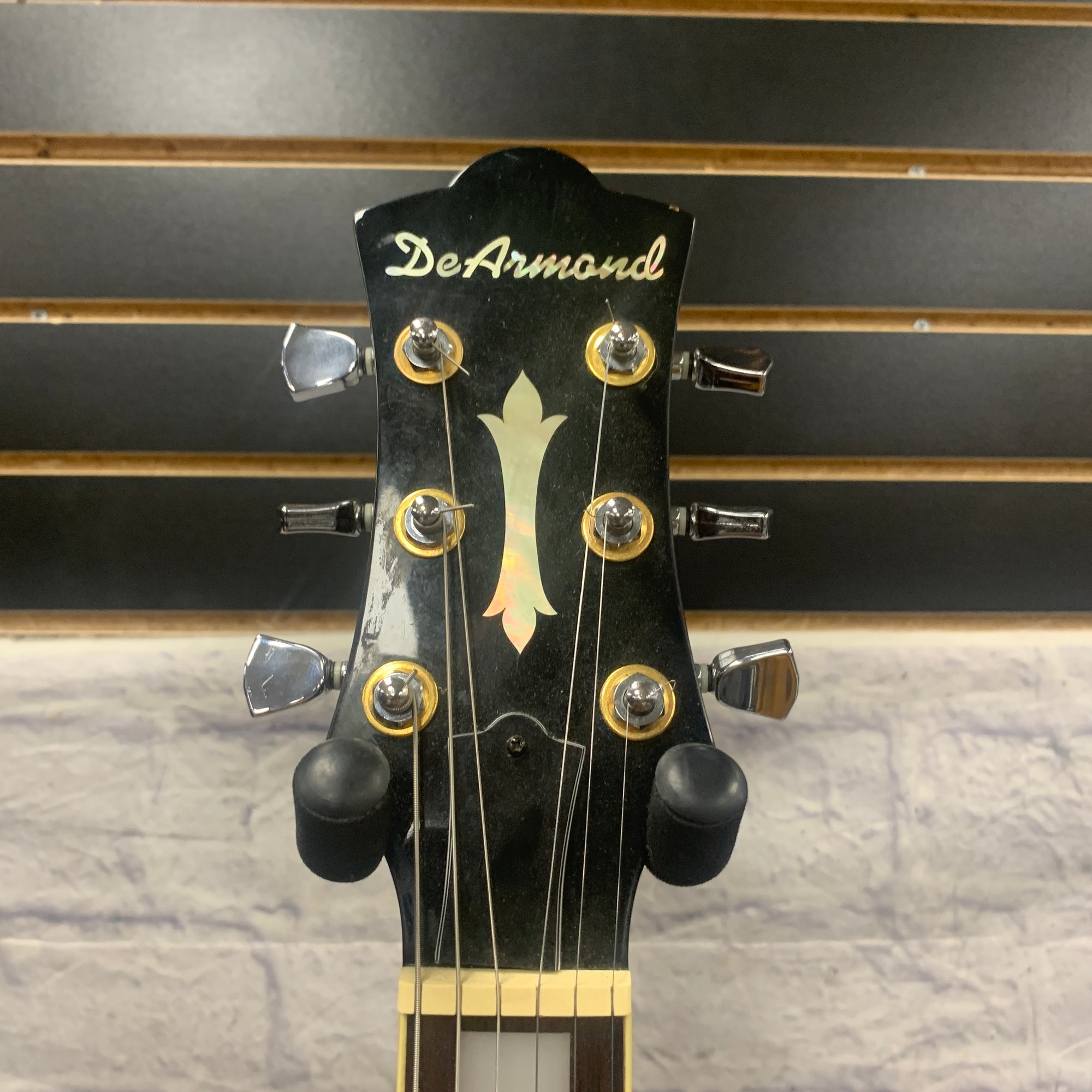 DeArmond M77 Les Paul Style Wine Red Electric Guitar