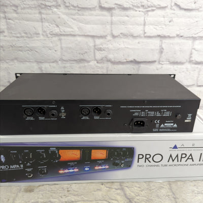 ART Pro MPA II 2-Channel Tube Microphone Preamp 2009 - Present - Black