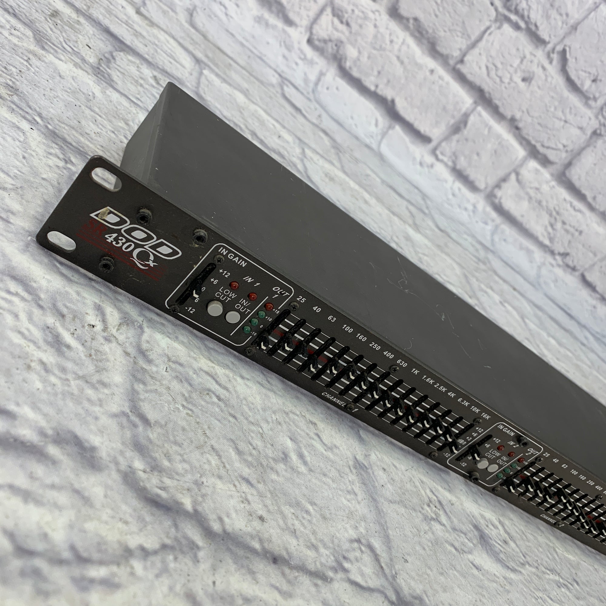 DOD SR 430 Qx Stereo Dual 15 band EQ Equalizer Rackmount XLR