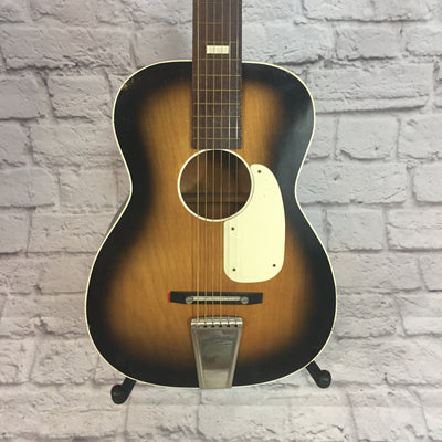 Stella Harmony Parlor Acoustic Guitar 1960's