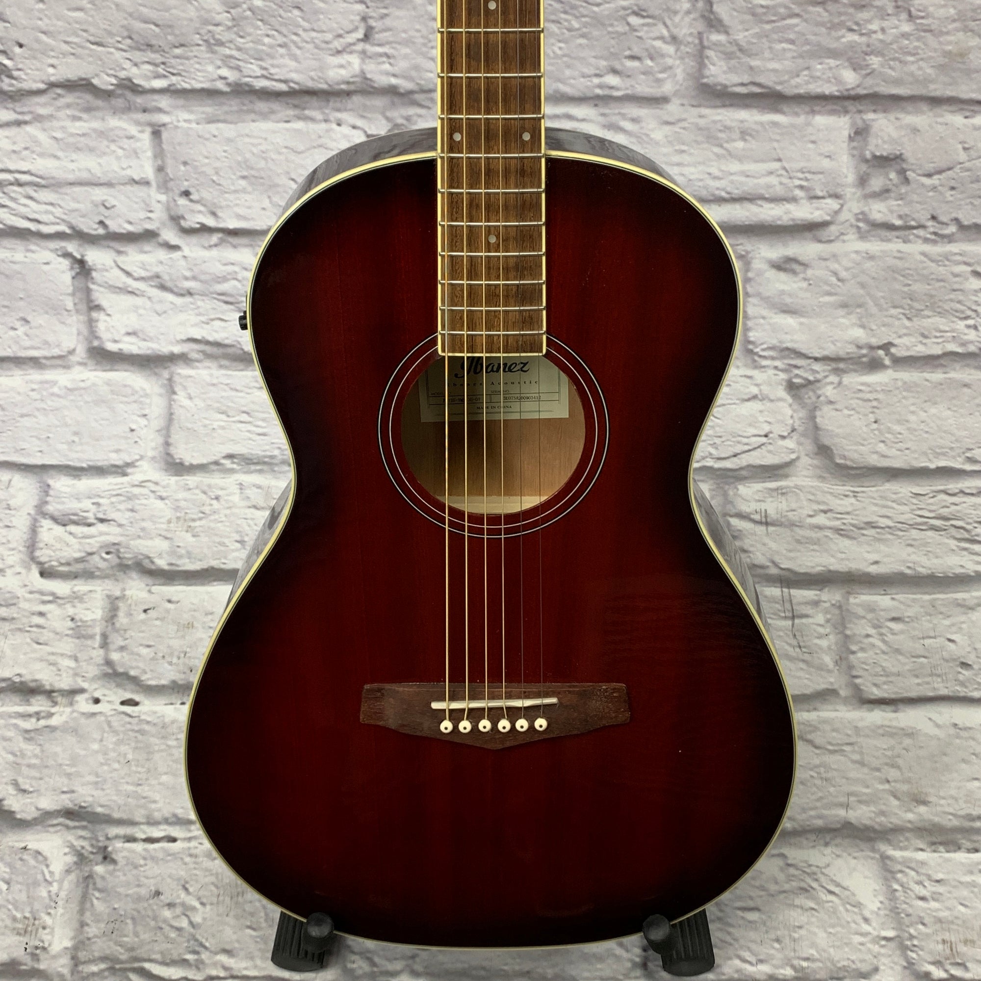 Ibanez PN12E VMS Parlor Acoustic/Electric Vintage Mahogany Sunburst