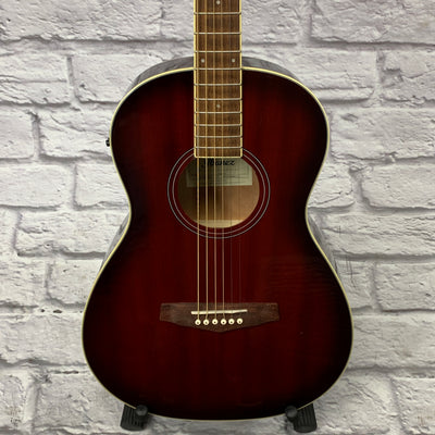 Ibanez PN12E VMS Parlor Acoustic/Electric Vintage Mahogany Sunburst