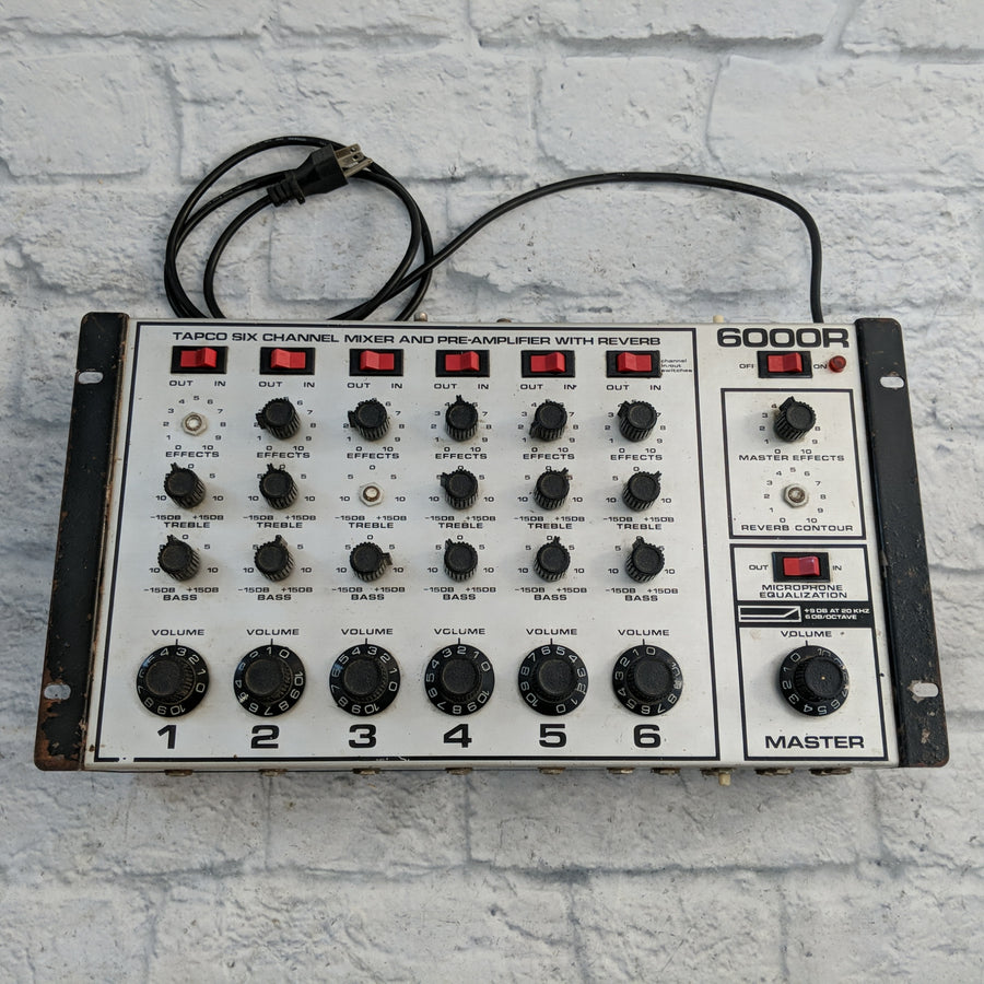 Vintage Tapco 6000R Six Channel Mixer