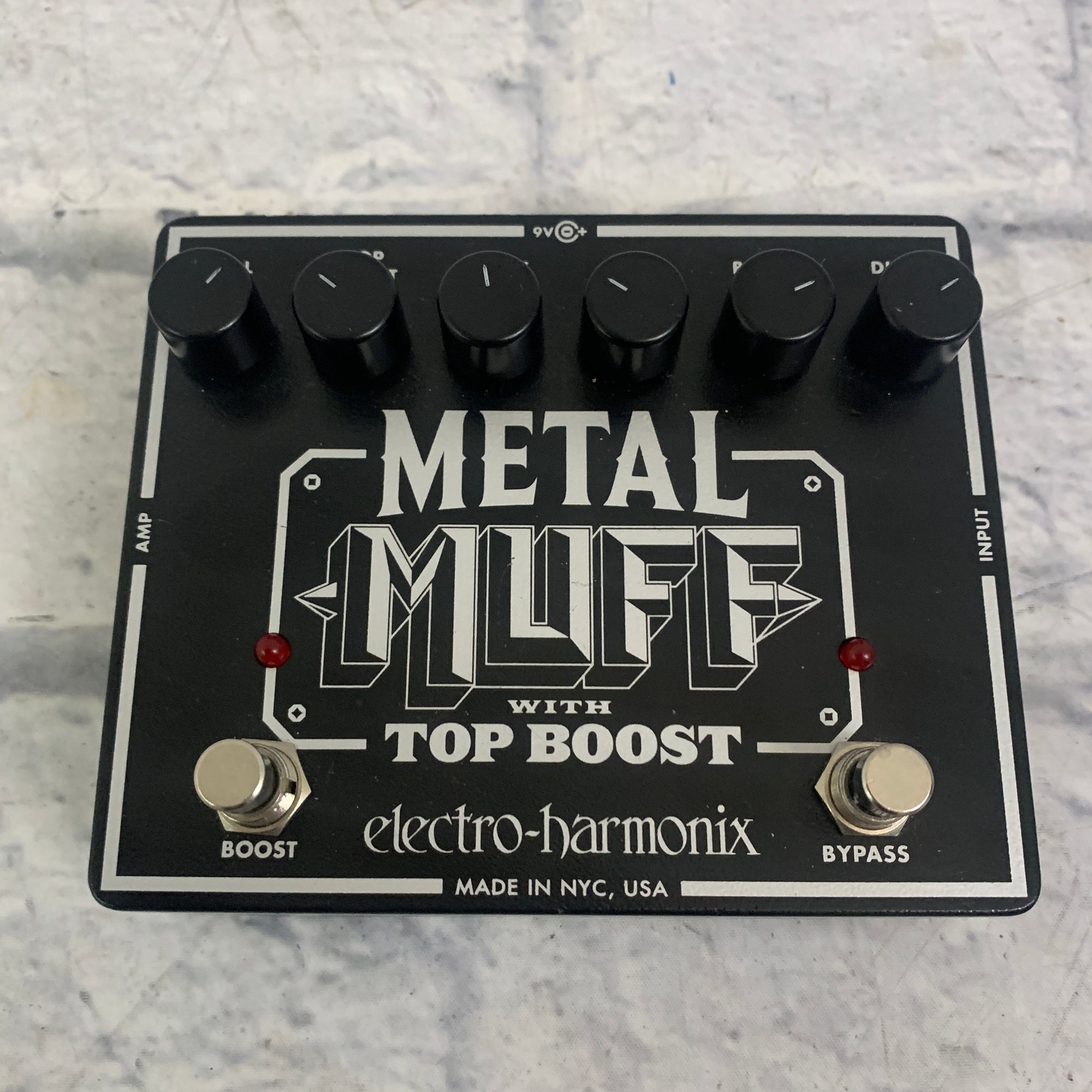 Electro Harmonix Metal Muff with Top Boost Fuzz Pedal