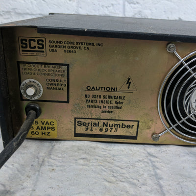 SCS 2600A Mos-Fet Audio Amplifier