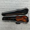 Full Size 4/4 Student Violin with Gator GCE-Violin 4/4 Deluxe ABS Hardshell Violin Case