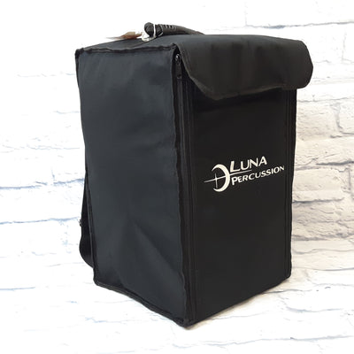 Luna LPC GRN Cajon Green with laser engraved design - comes with bag