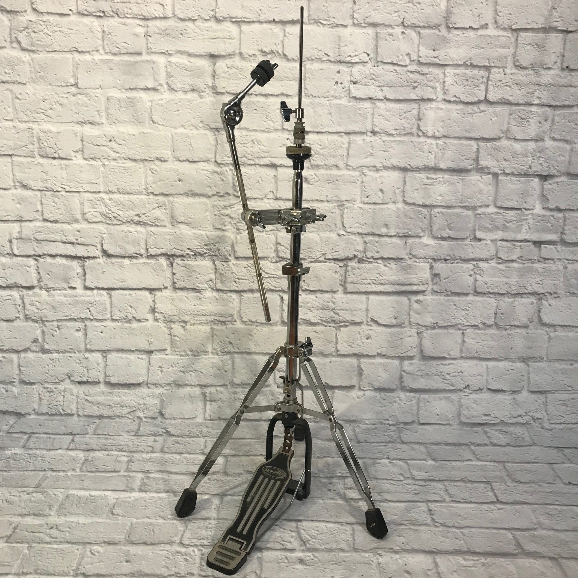 Pacific Double Braced Hi Hat Stand w Boom Arm Clamp
