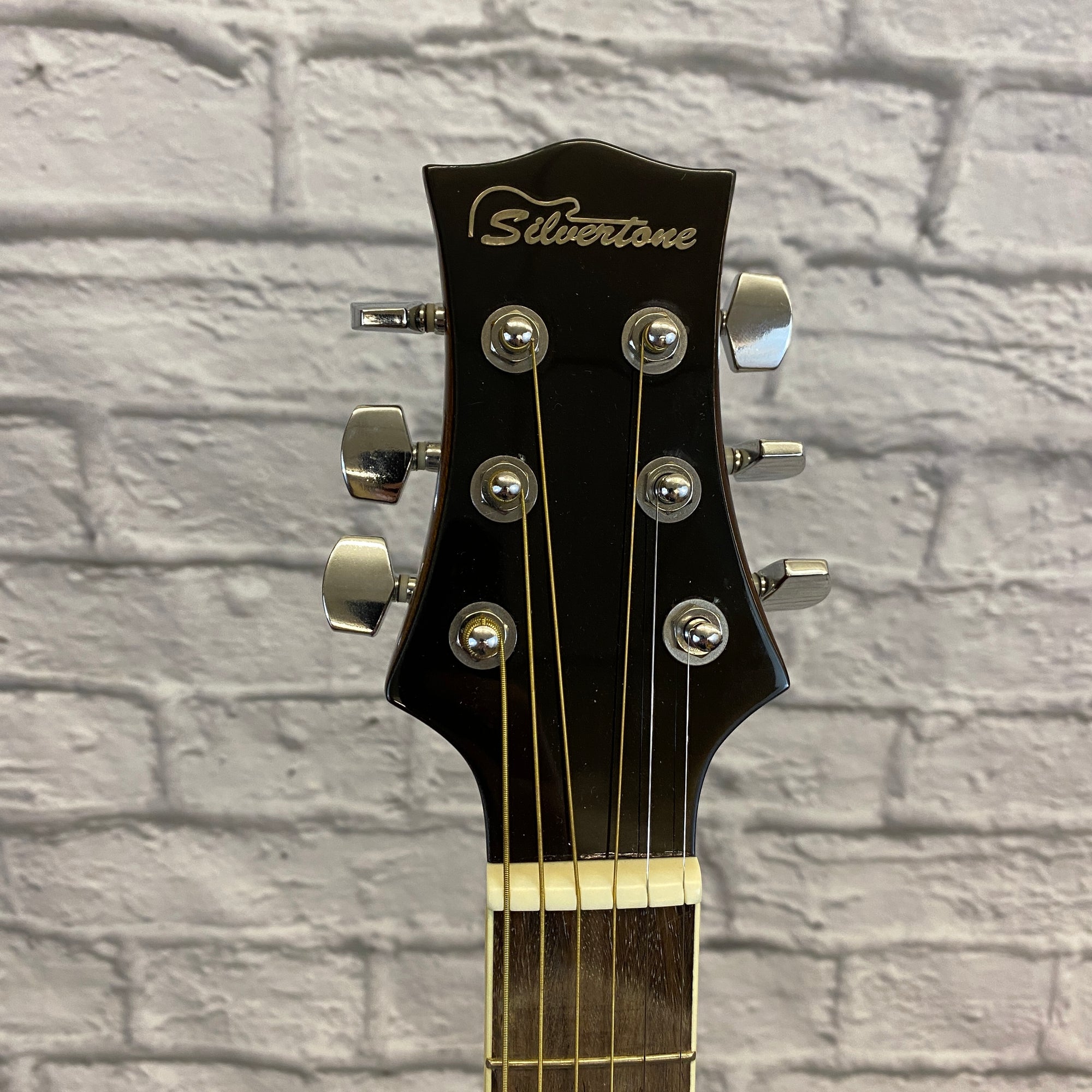 Silvertone Pro Series Acoustic Guitar Signed by KC of KC and the Sunshine Band