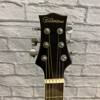 Silvertone Pro Series Acoustic Guitar Signed by KC of KC and the Sunshine Band