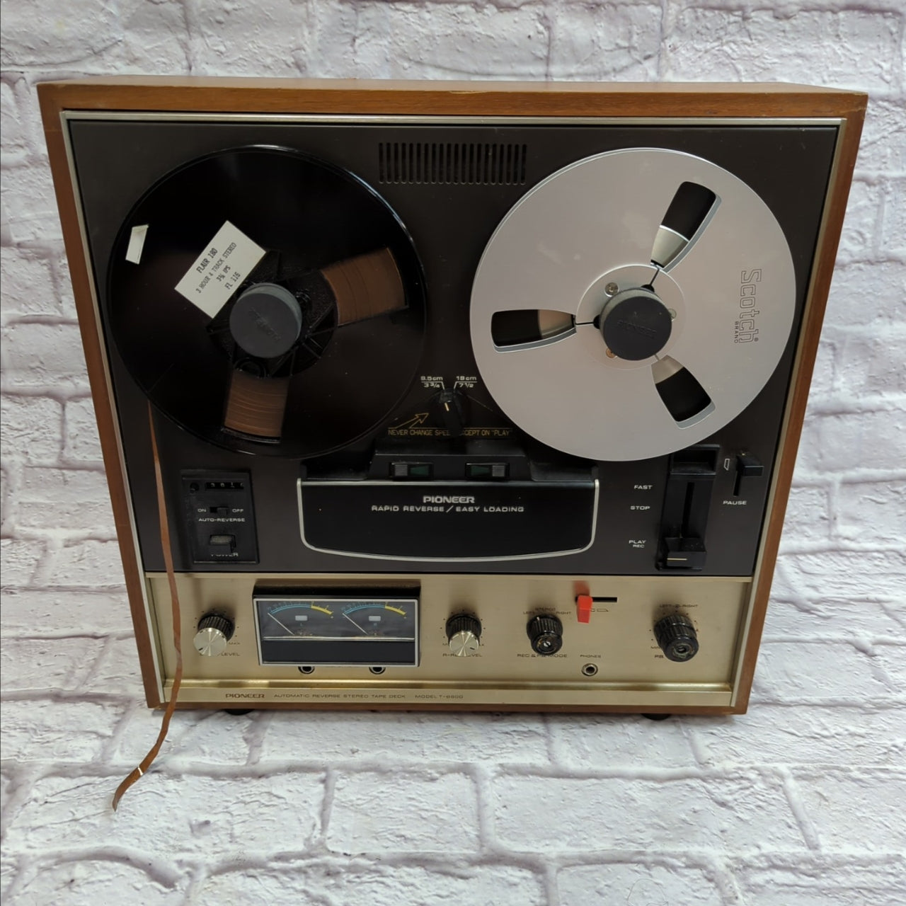 Pioneer T-6600 Reel to Reel Tape Recorder