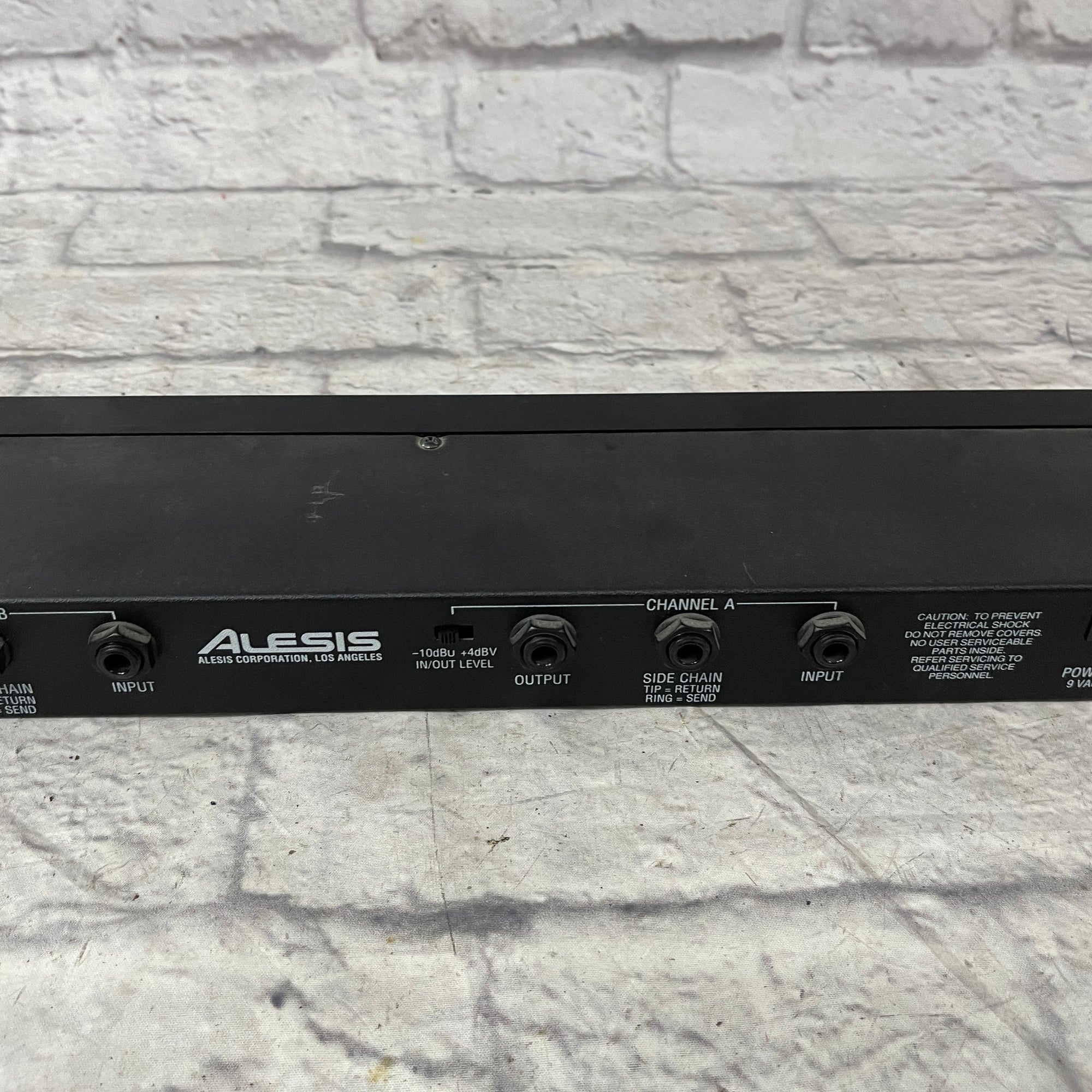 Alesis 3630 Dual Channel Compressor Limiter w/ Gate Rack Unit - no pwr supply