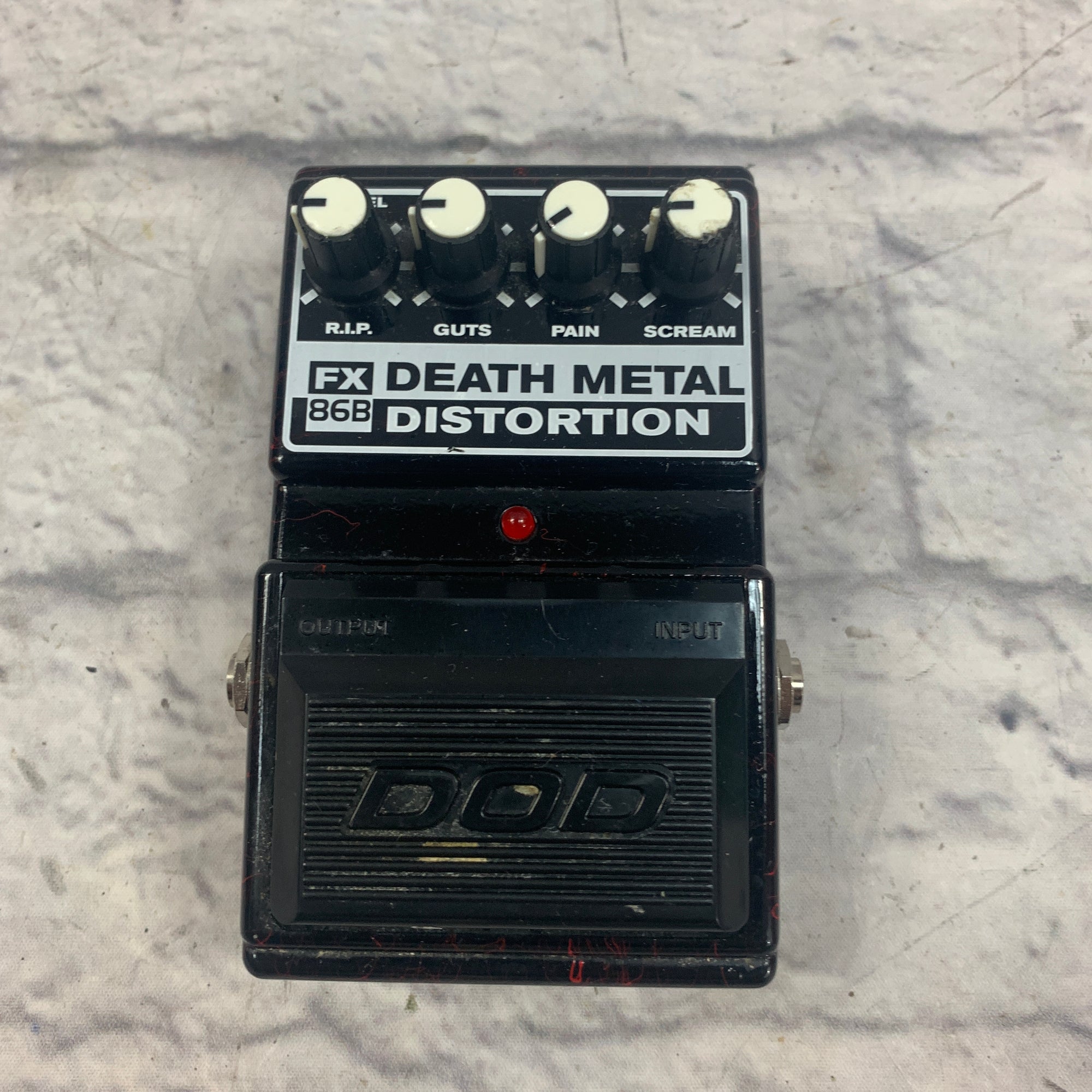 death metal pedal DOD FX86B Death Metal Distortion Pedal